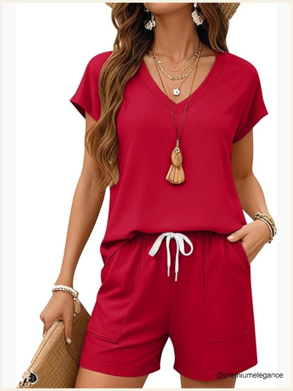 2 Piece Short Sets for Women Trendy Lounge Outfits Short Sleeve Matching Sets